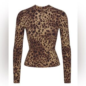 DOLCE & GABBANA x SKIMS 
Cotton Jersey long sleeve T-Shirt